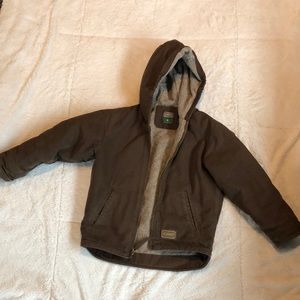 Boys Schmidt Canvas Sheepskin Lined Coat